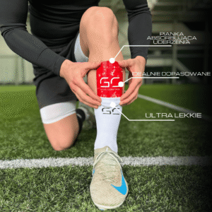 Ochraniacze piłkarskie Gain Control Fire infografika