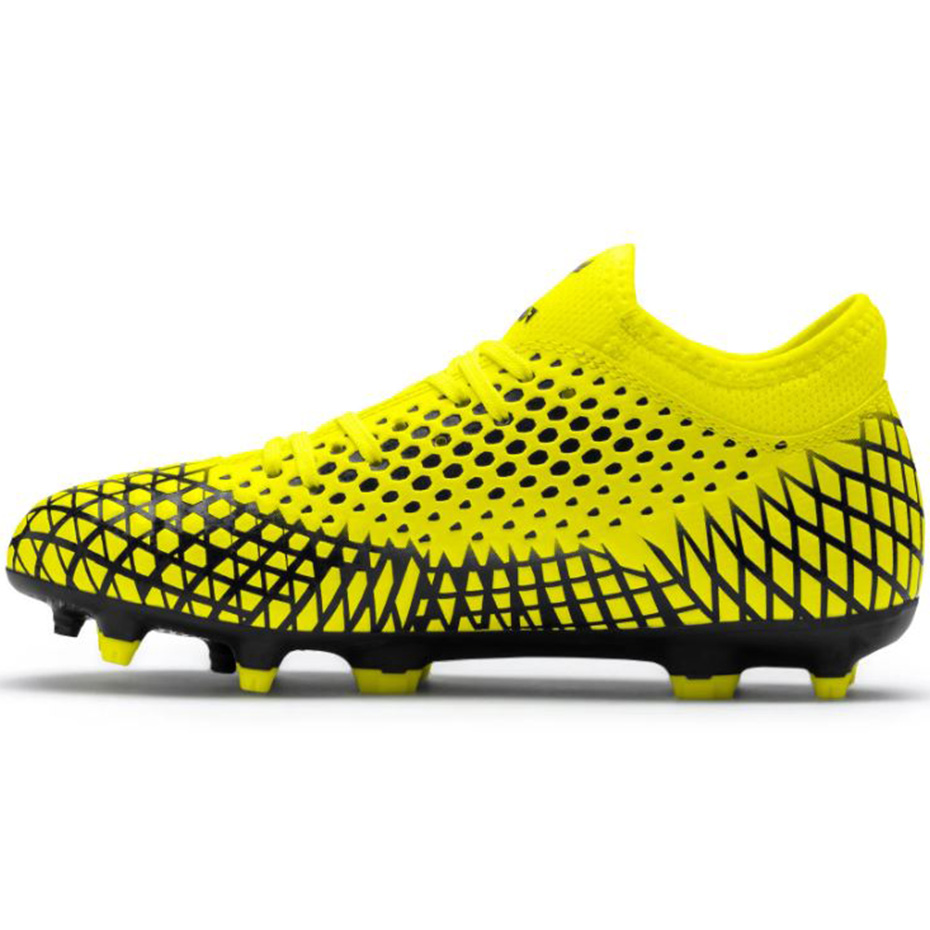 Buty piłkarskie Puma Future 4.4 FG AG JUNIOR żółto-czarne - obrazek 3