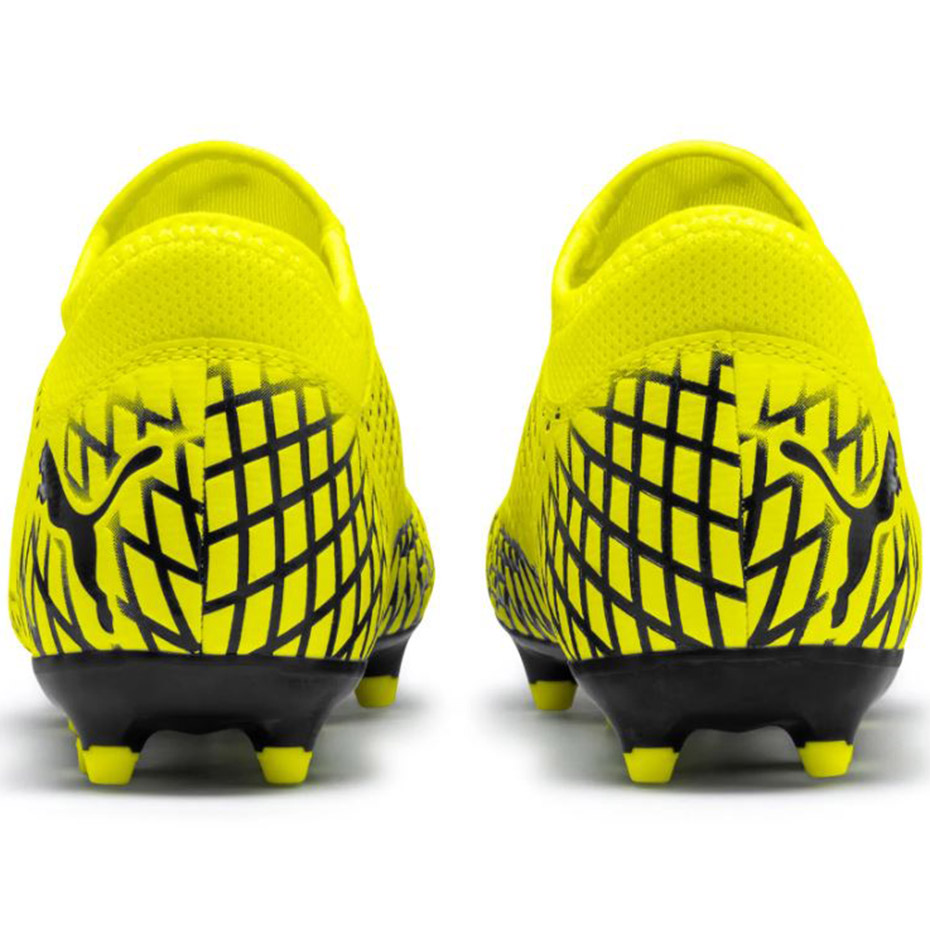 Buty piłkarskie Puma Future 4.4 FG AG JUNIOR żółto-czarne - obrazek 5
