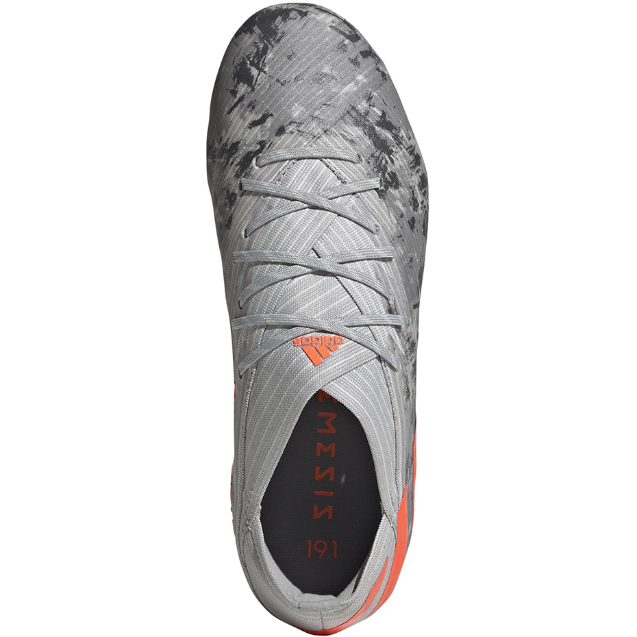 Buty piłkarskie adidas Nemeziz 19.1 FG JR szare - obrazek 2