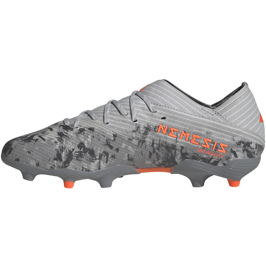 Buty piłkarskie adidas Nemeziz 19.1 FG JR szare - obrazek 3