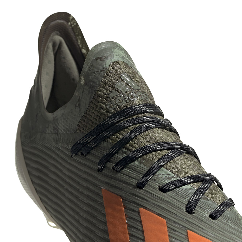 Buty piłkarskie adidas X 19.1 FG zielone - obrazek 4