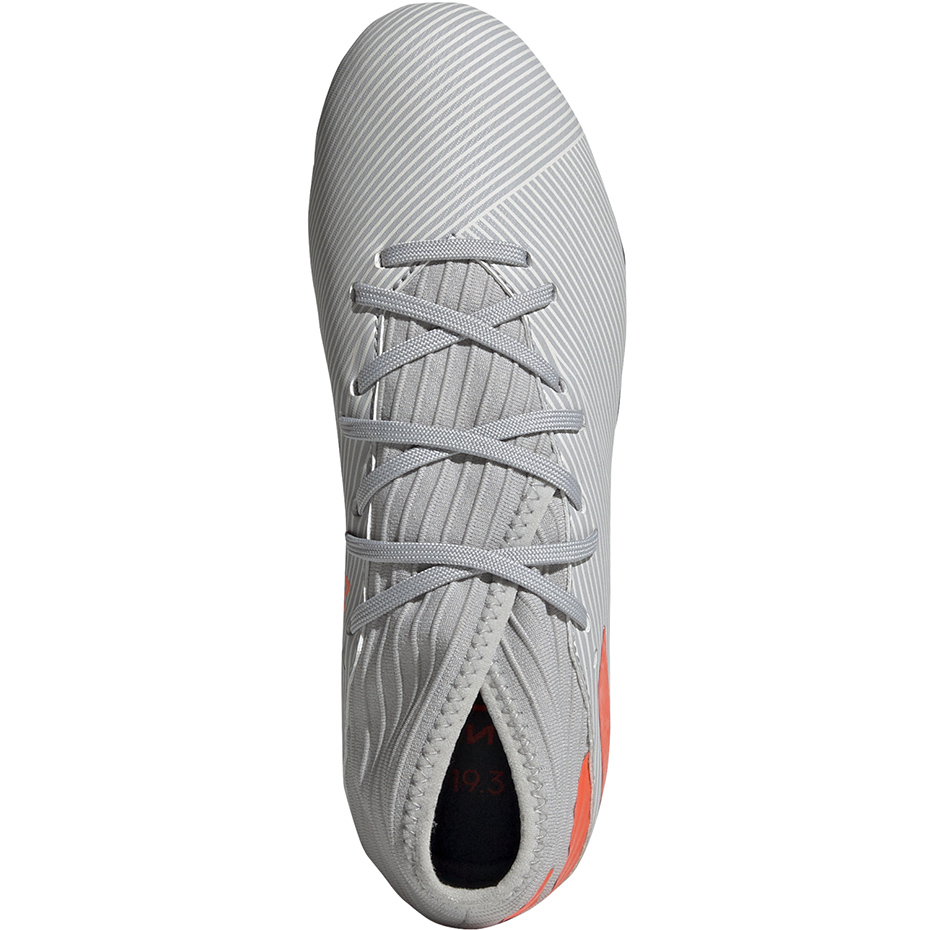 Buty piłkarskie adidas Nemeziz 19.3 FG JR szare - obrazek 2