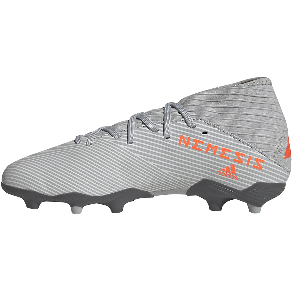 Buty piłkarskie adidas Nemeziz 19.3 FG JR szare - obrazek 3