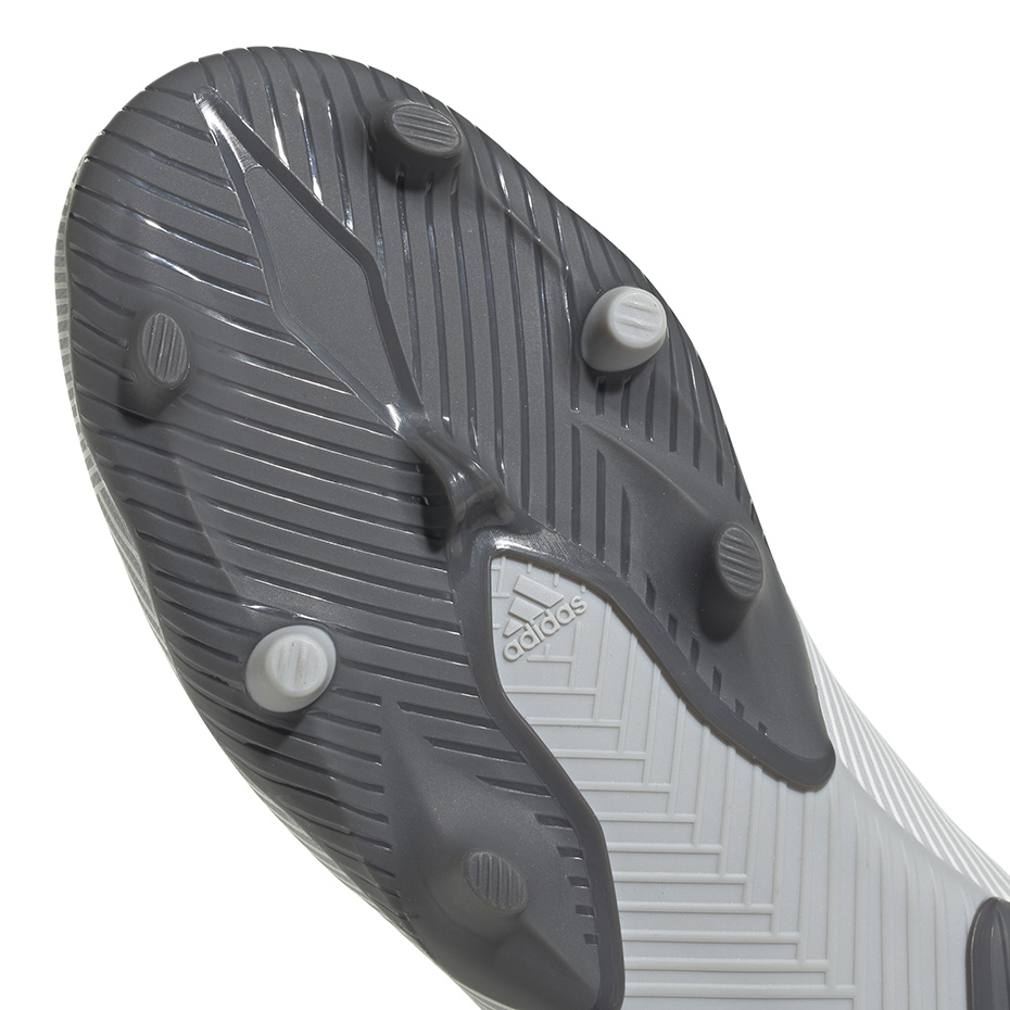 Buty piłkarskie adidas Nemeziz 19.3 FG JR szare - obrazek 6