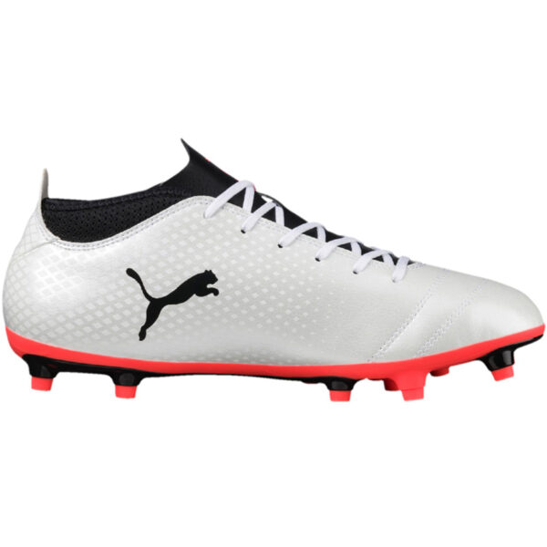 Buty piłkarskie Puma One 17.4 FG biało-czarno-czerwone