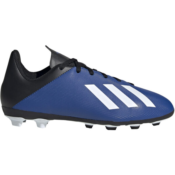 Buty piłkarskie adidas X 19.4 FxG JUNIOR niebiesko-czarne