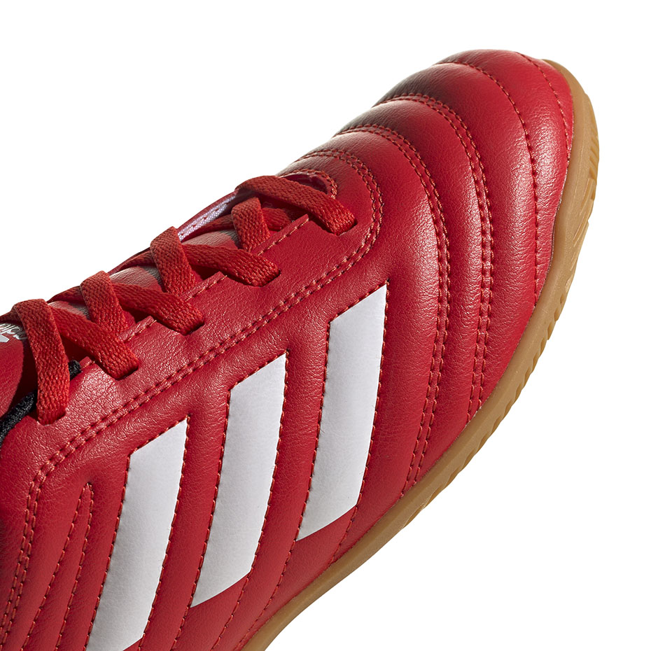 Buty piłkarskie adidas Copa 20.4 IN JR czerwone - obrazek 4