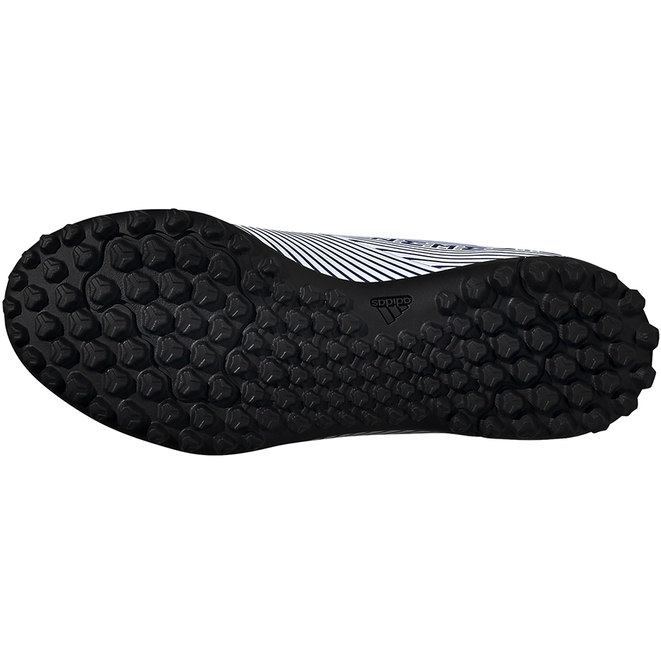 Buty piłkarskie adidas Nemeziz 19.4 TF JUNIOR biało-niebieskie - obrazek 6