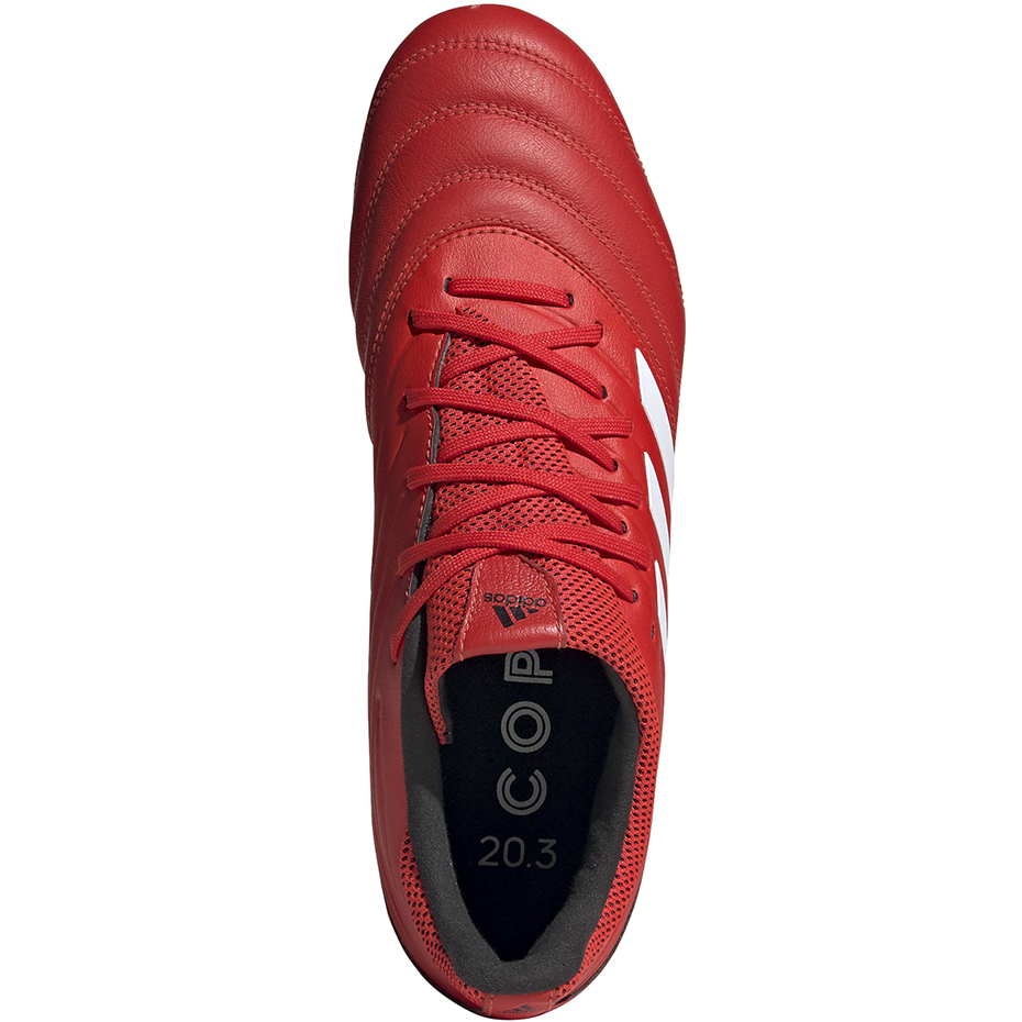 Buty piłkarskie adidas Copa 20.3 FG czerwone - obrazek 3