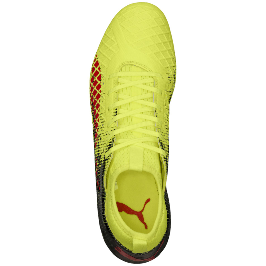 Buty piłkarskie Puma Future 18.3 FG AG Fizzy żółto-czarne - obrazek 3