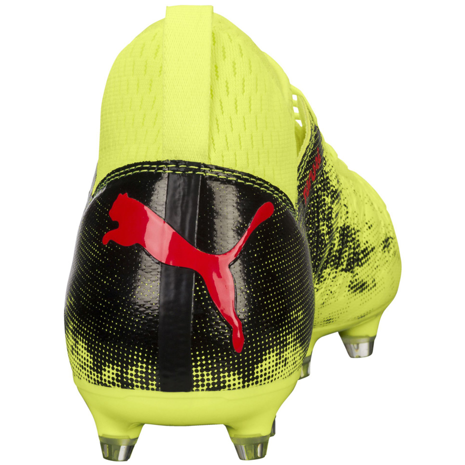 Buty piłkarskie Puma Future 18.3 FG AG Fizzy żółto-czarne - obrazek 5