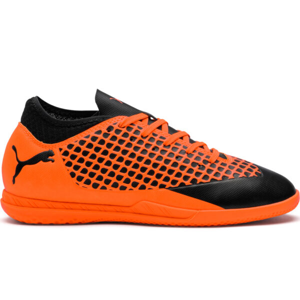 Buty piłkarskie Puma Future 2.4 IT JUNIOR czarno-pomarańczowe