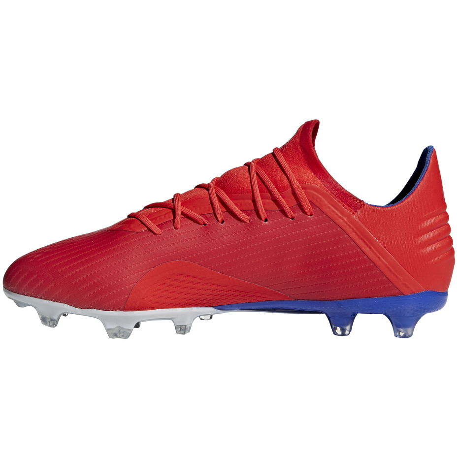Buty piłkarskie adidas X 18.2 FG czerwone - obrazek 3