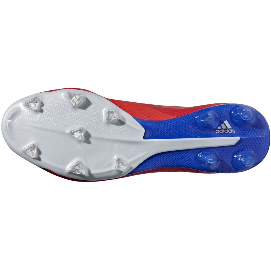 Buty piłkarskie adidas X 18.2 FG czerwone - obrazek 7