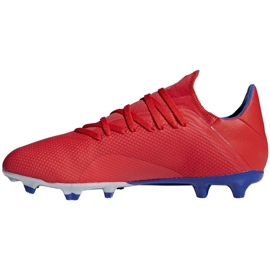 Buty piłkarskie adidas X 18.3 FG czerwone - obrazek 3
