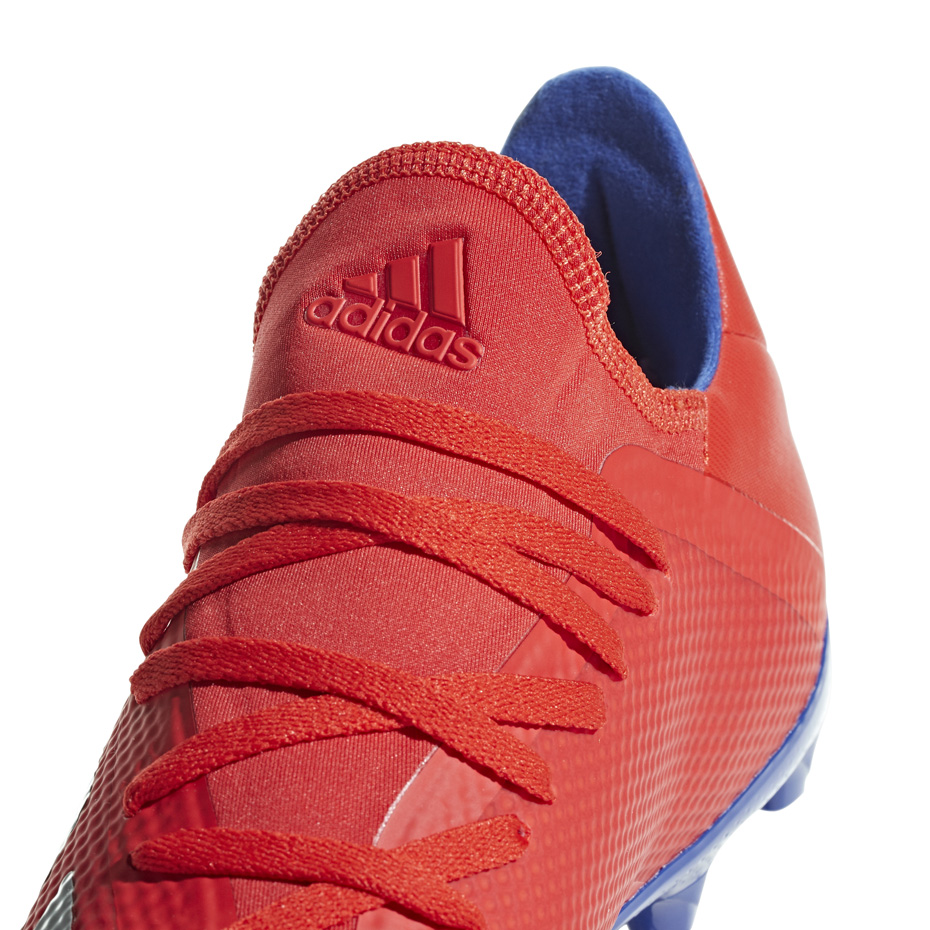 Buty piłkarskie adidas X 18.3 FG czerwone - obrazek 4
