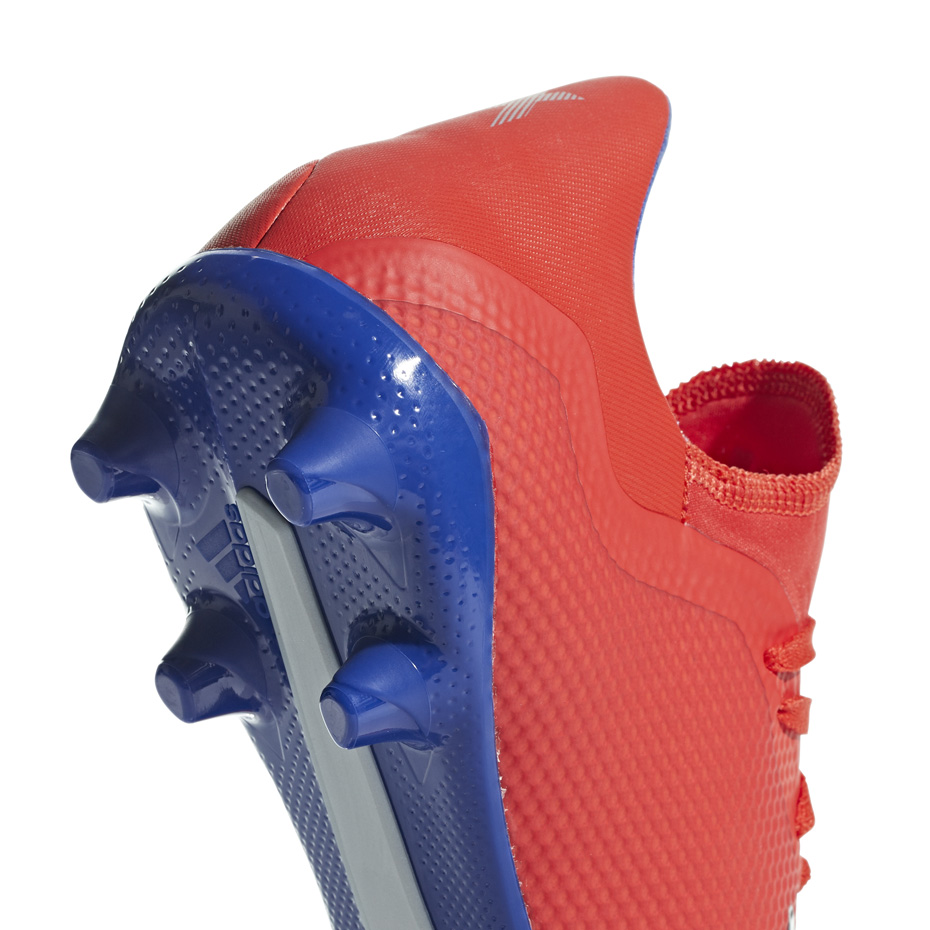 Buty piłkarskie adidas X 18.3 FG czerwone - obrazek 5