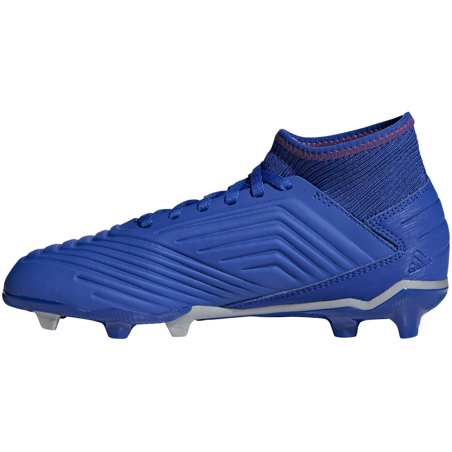 Buty piłkarskie adidas Predator 19.3 FG JR niebieskie - obrazek 2