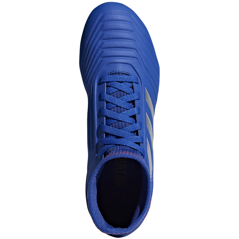 Buty piłkarskie adidas Predator 19.3 FG JR niebieskie - obrazek 3