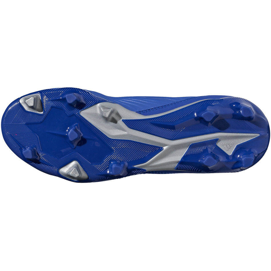 Buty piłkarskie adidas Predator 19.3 FG JR niebieskie - obrazek 4