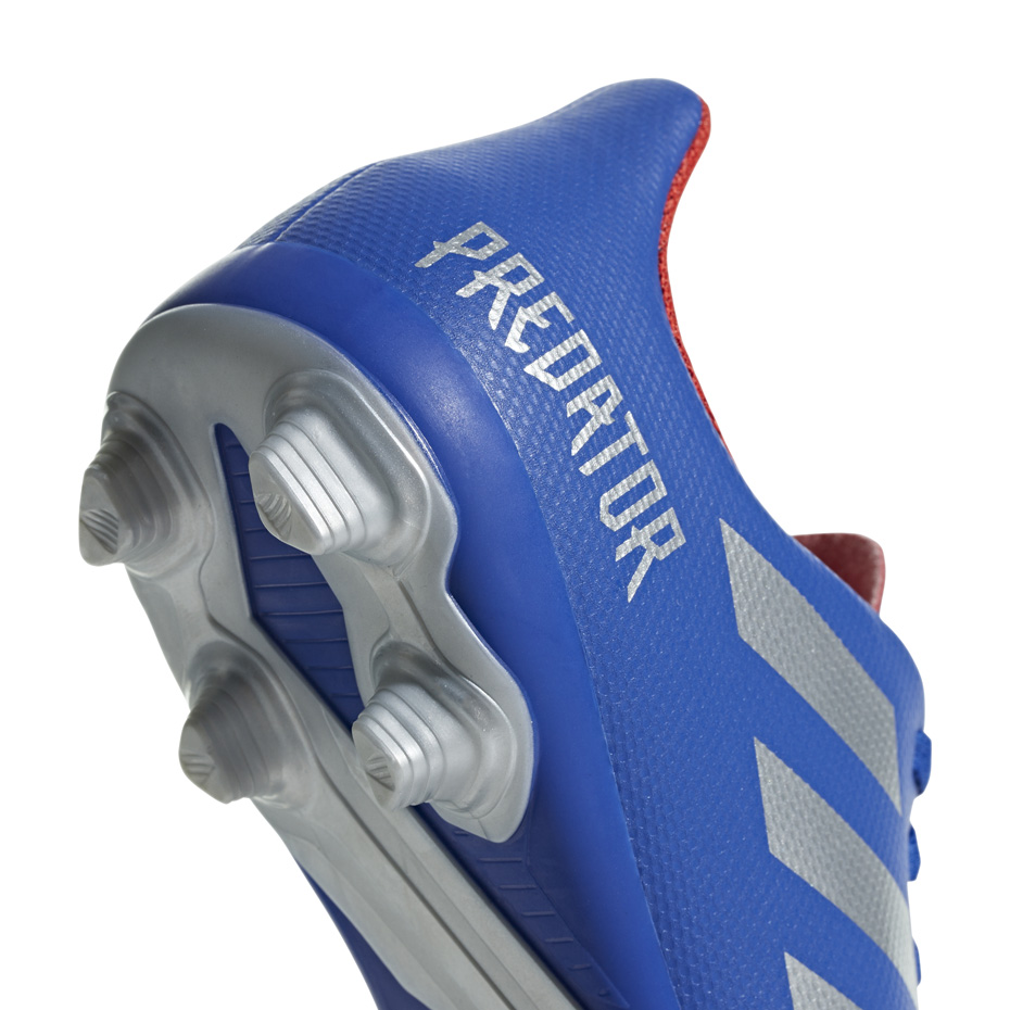 Buty piłkarskie adidas Predator 19.4 FxG JR niebieskie - obrazek 5