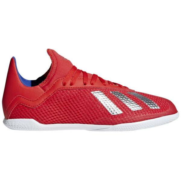 Buty piłkarskie adidas X 18.3 IN JR czerwone