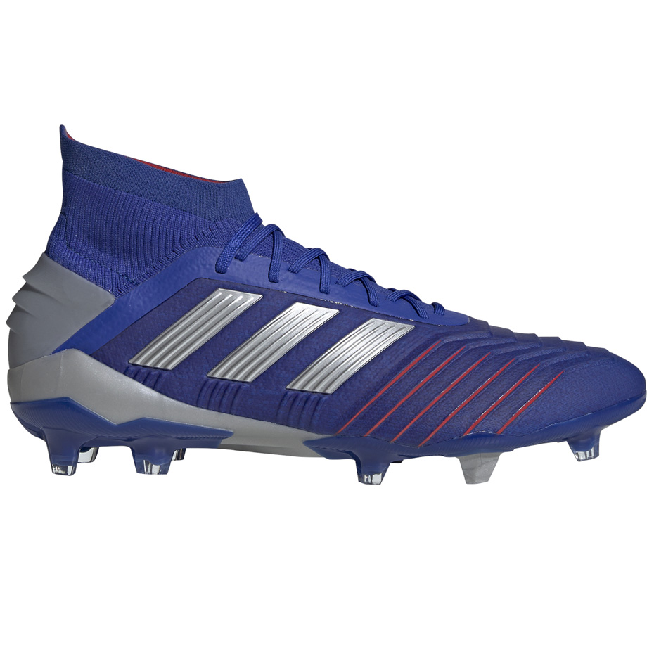 Buty piłkarskie adidas Predator 19.1 FG niebieskie - obrazek 8