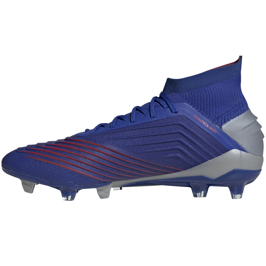 Buty piłkarskie adidas Predator 19.1 FG niebieskie - obrazek 9