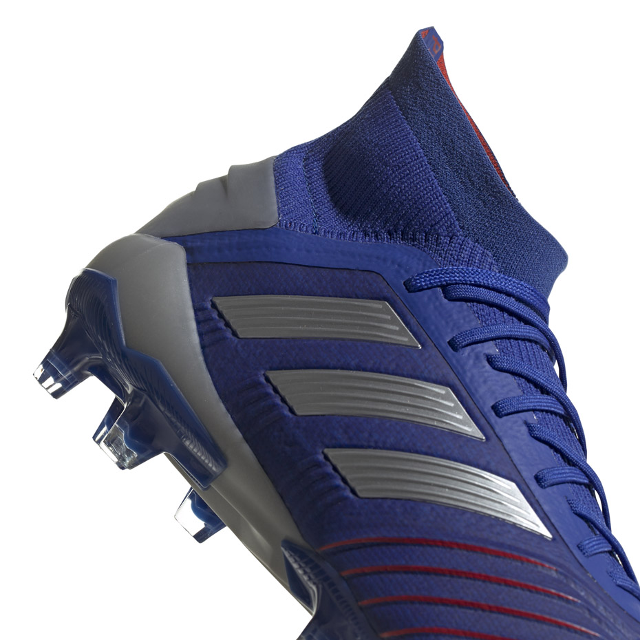 Buty piłkarskie adidas Predator 19.1 FG niebieskie - obrazek 13
