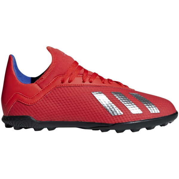 Buty piłkarskie adidas X 18.3 TF JR czerwone