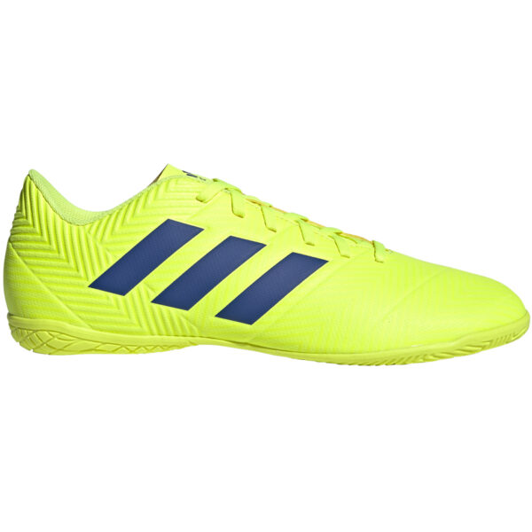 Buty piłkarskie adidas Nemeziz 18.4 IN żółto niebieskie