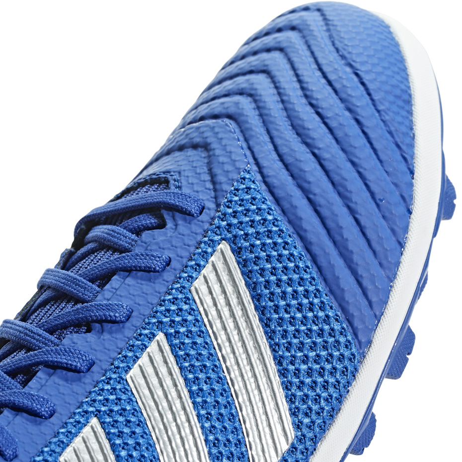 Buty piłkarskie adidas Predator 19.3 TF niebieskie - obrazek 4