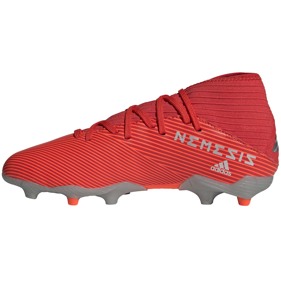 Buty piłkarskie adidas Nemeziz 19.3 FG JR czerwone - obrazek 3