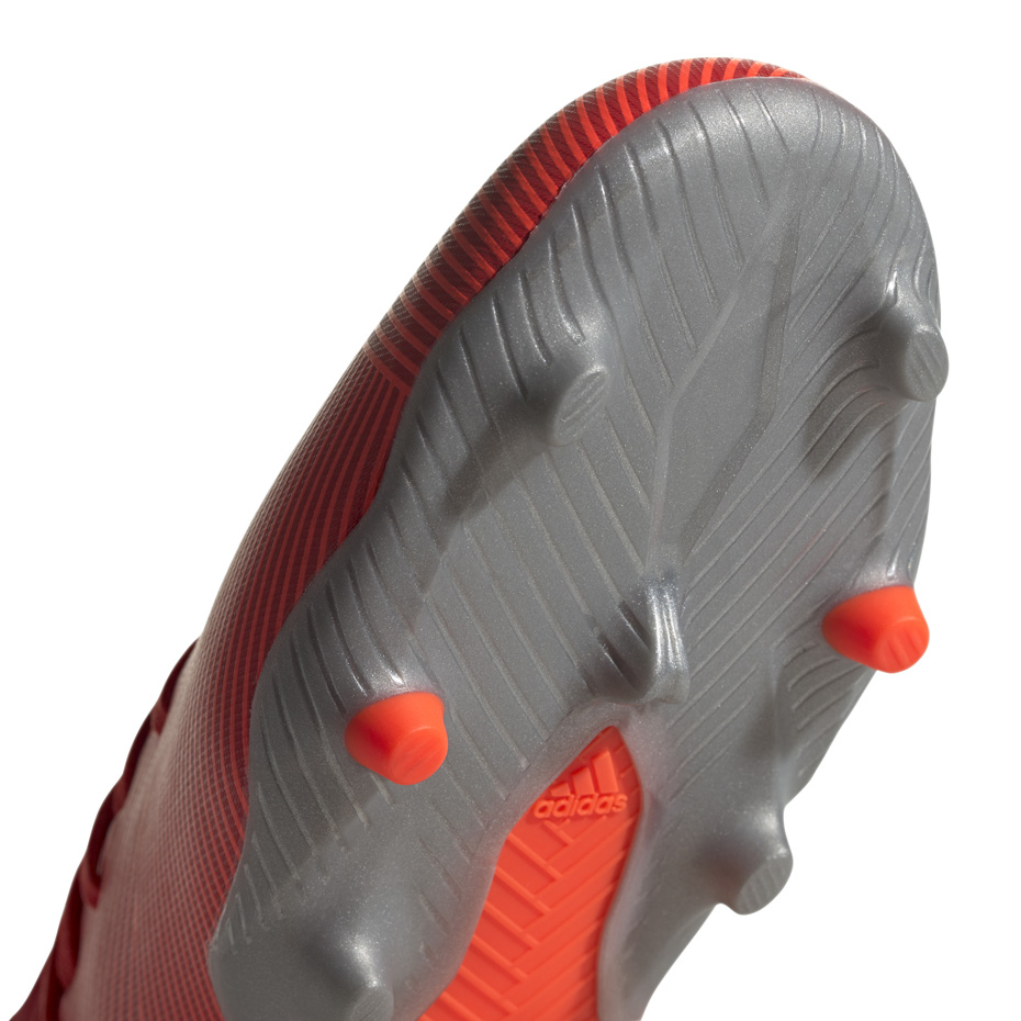 Buty piłkarskie adidas Nemeziz 19.3 FG JR czerwone - obrazek 6