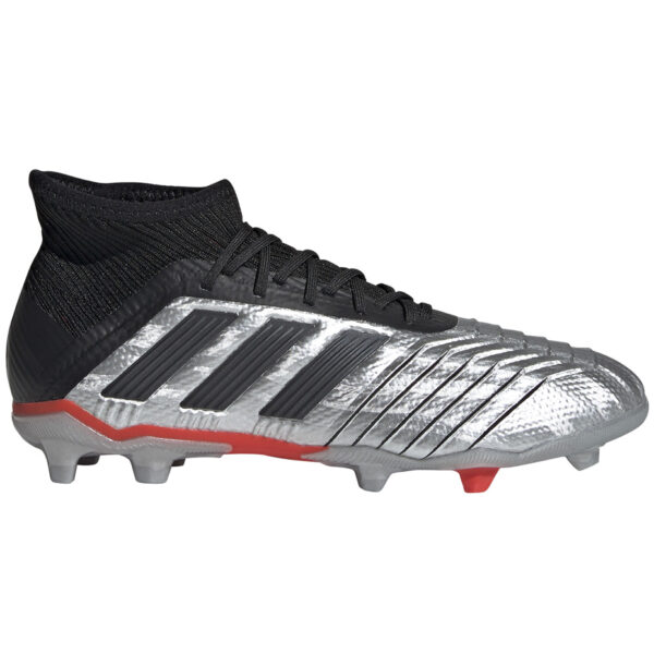 Buty piłkarskie adidas Predator 19.1 FG JR srebrne