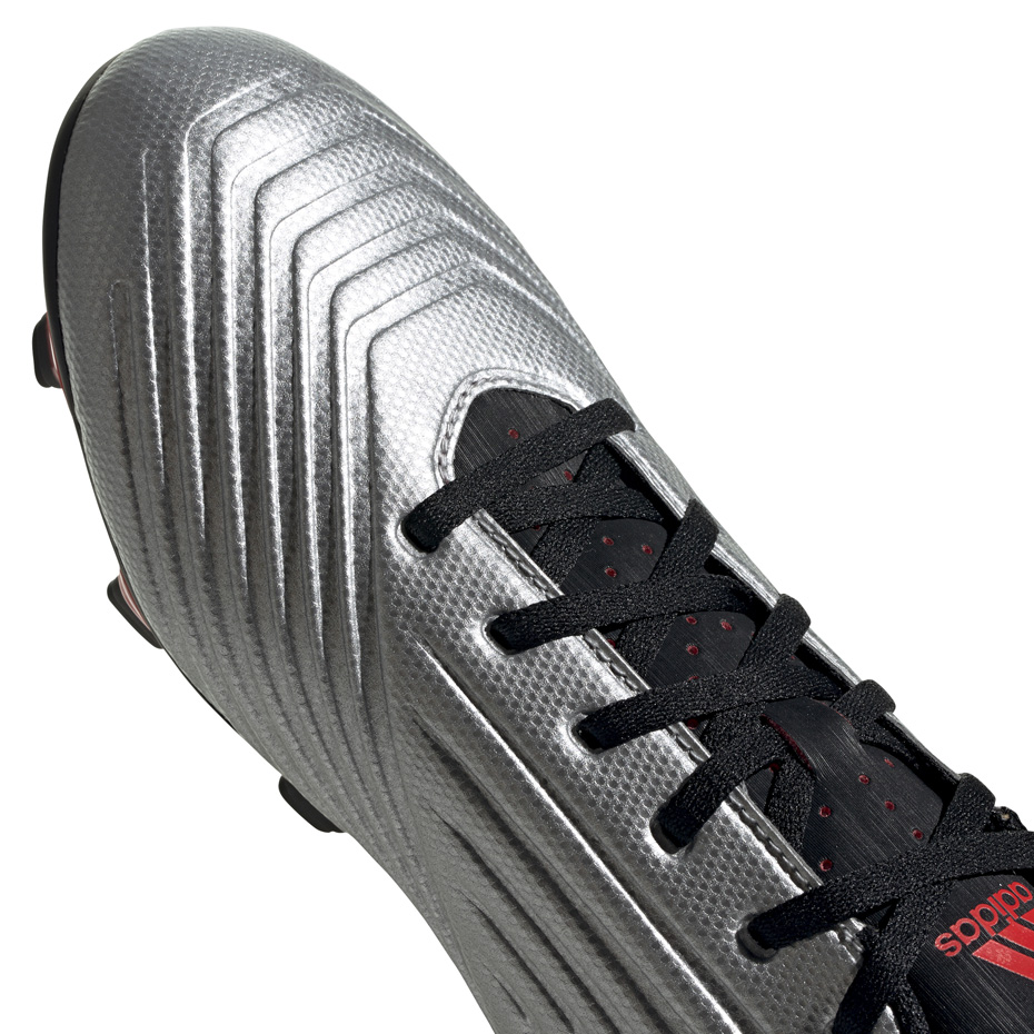 Buty piłkarskie adidas Predator 19.4 FxG srebrne - obrazek 4