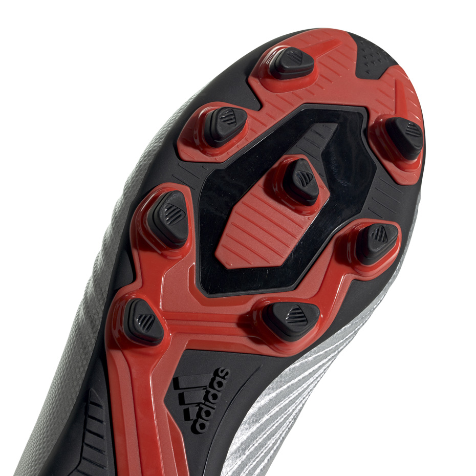 Buty piłkarskie adidas Predator 19.4 FxG srebrne - obrazek 6