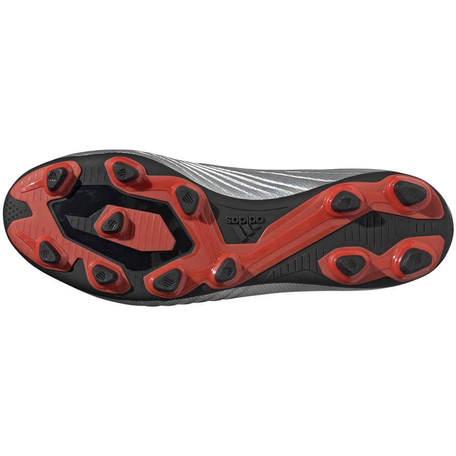 Buty piłkarskie adidas Predator 19.4 FxG srebrne - obrazek 7