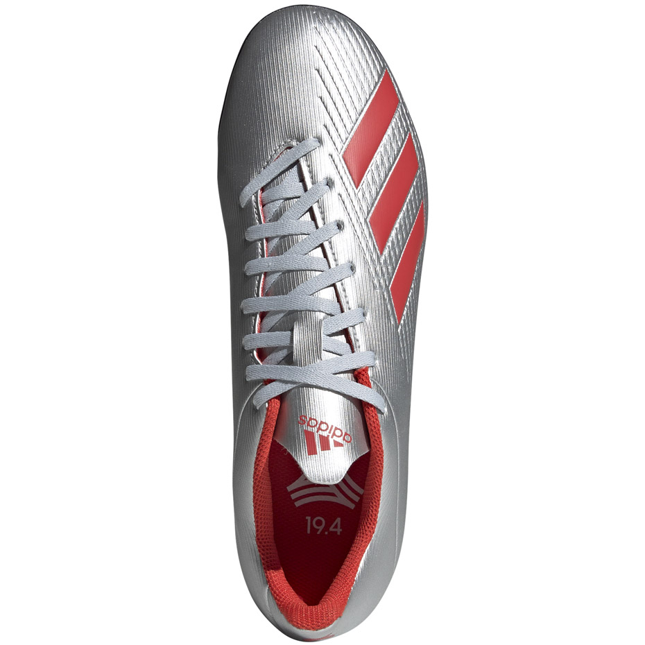Buty piłkarskie adidas X 19.4 TF srebrne - obrazek 2
