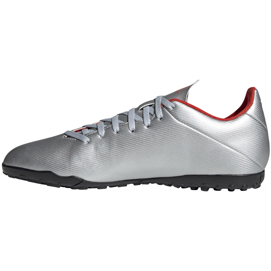Buty piłkarskie adidas X 19.4 TF srebrne - obrazek 5