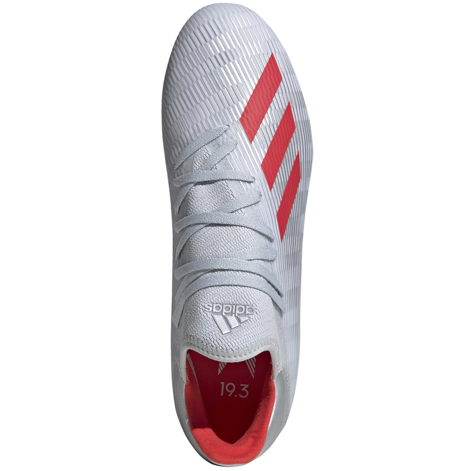 Buty piłkarskie adidas X 19.3 FG srebrne - obrazek 4