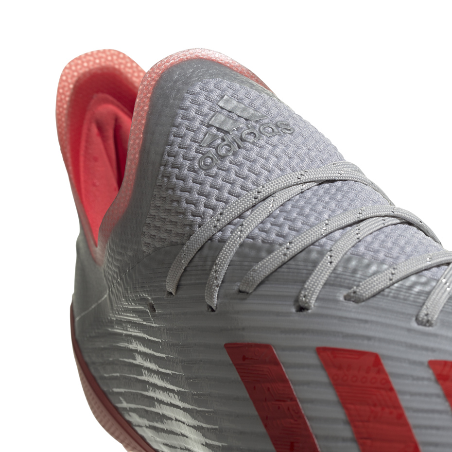 Buty piłkarskie adidas X 19.1 FG srebrne - obrazek 2