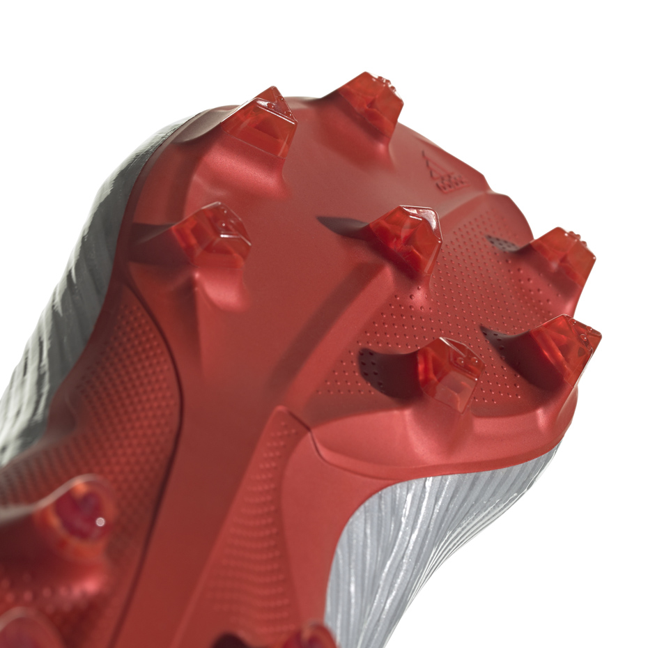 Buty piłkarskie adidas X 19.1 FG srebrne - obrazek 3