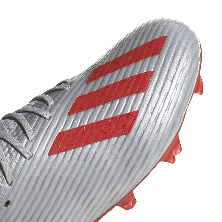 Buty piłkarskie adidas X 19.1 FG srebrne - obrazek 5