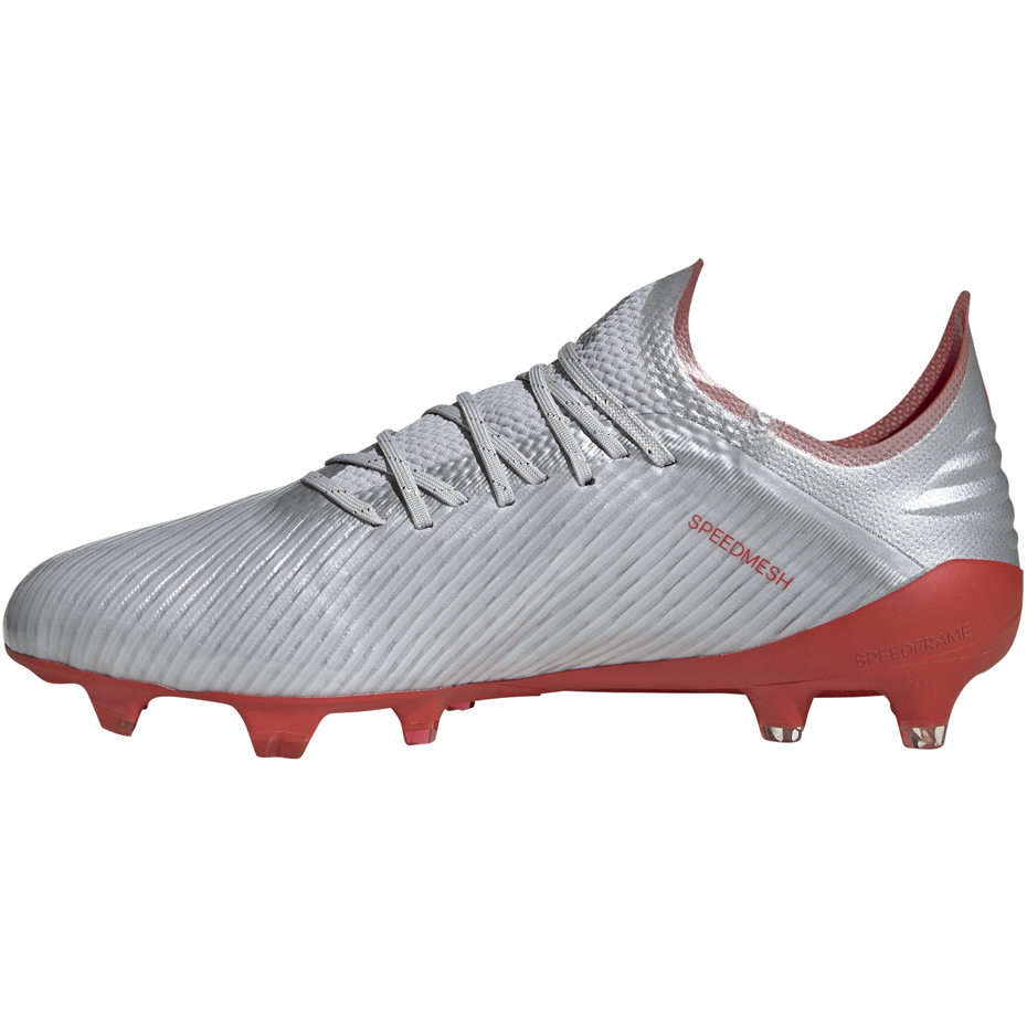 Buty piłkarskie adidas X 19.1 FG srebrne - obrazek 6