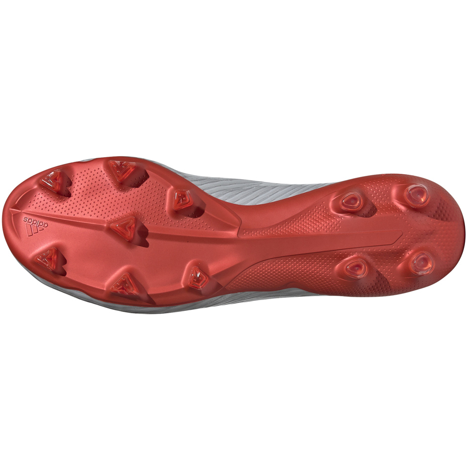 Buty piłkarskie adidas X 19.1 FG srebrne - obrazek 7