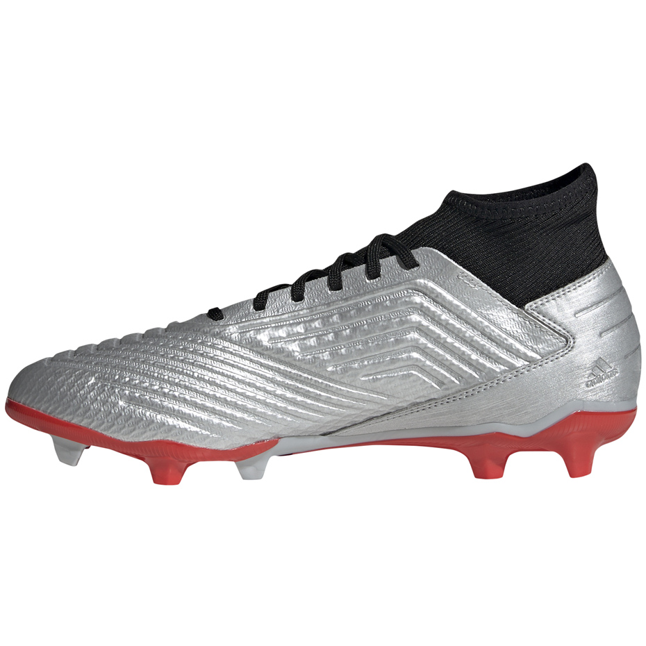 Buty piłkarskie adidas Predator 19.3 FG srebrne - obrazek 2