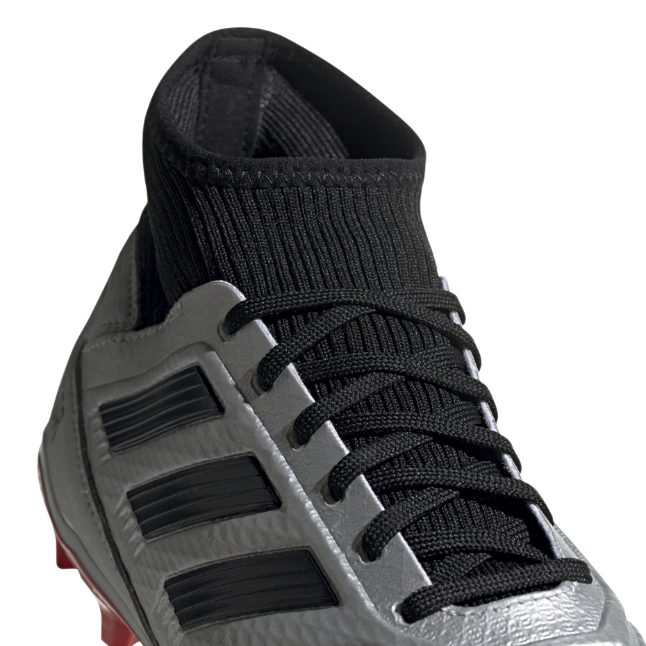 Buty piłkarskie adidas Predator 19.3 FG srebrne - obrazek 4