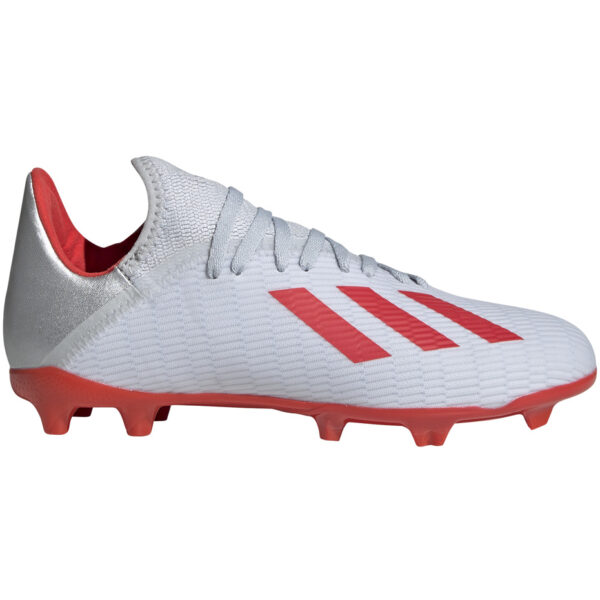 Buty piłkarskie adidas X 19.3 FG JR srebrne